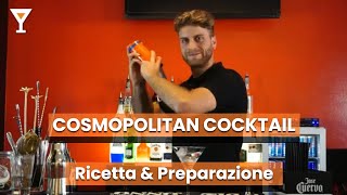 Cosmopolitan Cocktail  Ricetta Cosmopolitan e Preparazione [upl. by Gnilrets]