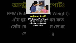 EFW Estimated Fetal Weight babyweight wombbaby fetaldevelopment fetalweight গর্ভবতী shorts [upl. by Eiggam962]