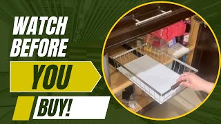 Review amp Demo of Pull Out Cabinet Organizer [upl. by Rondi]