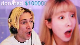 The 15 Largest Donations In Streaming History  xQc Reacts [upl. by Adnowat]