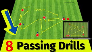 🎯Passing Combination Drills Soccer  8 Passing Drills 2021 [upl. by Chun531]