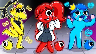 ¡¿Los RAINBOW FRIENDS pero son CHICAS Animación Español [upl. by Rodolfo372]