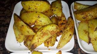 أصابع البطاطس بالزعتر في الفرن صحية و لذيذة Recette des Potatoes maison [upl. by Dougal]