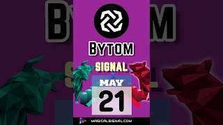 Bytom BTM Trading Signal on May 21th加密货币عملة مشفرةкриптовалютаcriptomoedacriptomoneda [upl. by Ardussi]