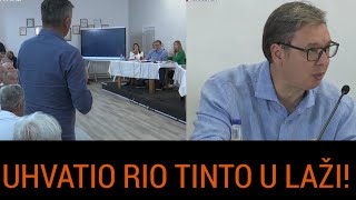 Vučić priznao RIO TINTO VAS JE SLAGAO [upl. by Stoneman]