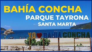 Una encantadora playa pero🤔Bahía concha Parque Tayrona Santa Marta Colombia [upl. by Trever]