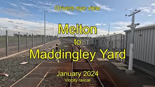 Drivers eye view Melton to Maddingley Yard Jan 2024 [upl. by Domel]