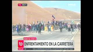 17092024 ENFRENTAMIENTO EN LA CARRETERA ENTRE ARCISTAS Y EVISTAS UNITEL [upl. by Lehrer]