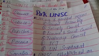 Pak Joined UNSC as Non Permanent Member Detailed Explanation Most Important MCQS PMS GK Lecture [upl. by Nnylatsirk]