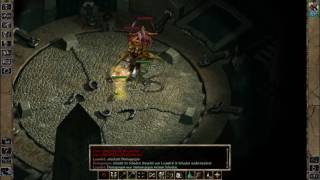 Baldurs Gate 2  Throne of Bhaal  Solo Fighter  Mage  Thief Demogorgon Boss Fight [upl. by Erund]