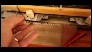 KNITMASTER 321 AUTOMATIC PUNCH CARD WOOL KNITTING MACHINE PLUS 20 PUNCH CARDS [upl. by Iramat886]