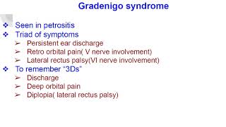 Gradenigo syndrome [upl. by Gnoz]