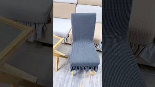 This chair cover is made of highelastic fabricchaircover chair homedecor slipcover diningroom [upl. by Terzas]