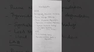 nucleotides importanttopics importantquestions biochemistry purine pyrimidinegout metabolism [upl. by Vish]