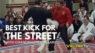 Best Kick for Street Fighting  Grandmaster Villari [upl. by Koenraad]