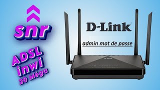 ADSL EXTRA INWI mot de passe admin [upl. by Eydie]