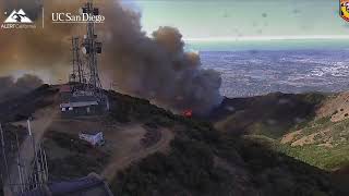 Santiago Peak burnover in Airport Fire 9 10 24 [upl. by Heller479]