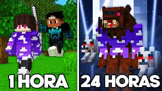 24 HORAS SOBREVIVENDO COMO UM LOBISOMEM NO MINECRAFT  Minecraft Absurdo [upl. by Ajax]