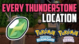 Where to Find Thunderstone  Pokémon Brilliant Diamond amp Shining Pearl All Methods [upl. by Deyes]