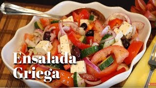 Ensalada Griega  Recetas Faciles  Sabores Nuevos [upl. by Muryh910]