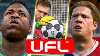 NEW Football Game  UFL  Graphics Player Animation Celebrations Gameplay and more ufl [upl. by Leohcin]