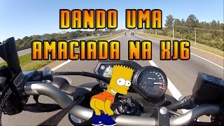 AMACIANDO O MOTOR DA XJ6 TOP SPEED 213 KM\H  XJ6 N ABS [upl. by Aleka]