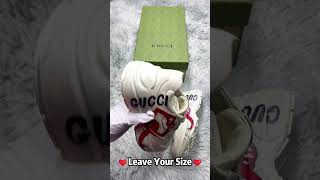 2024 Christmas Gift Real VS Fake Gucci Rhyton Sneakers unboxing checking [upl. by Goodden]