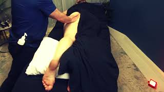 Hip and Leg Massage for Young Lady ASMR [upl. by Baskett]