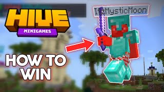 How To Win Hive Skywars Hive Minecraft  My Tips [upl. by Mella]