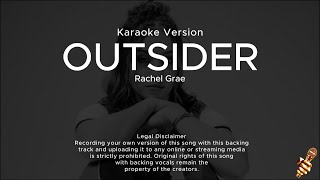 Rachel Grae  Outsider Karaoke Version [upl. by Aradnahc227]