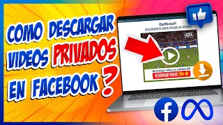 Como Descargar Videos de Facebook Desde PC  2024 Actualizado [upl. by Orhtej983]