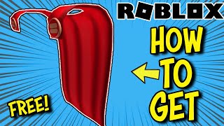 FREE ITEM How To Get This RED CAPE on Roblox  EASY  83k STOCK  Danimals Adventure World [upl. by Cissie602]