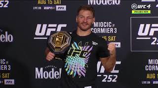 UFC 252 Stipe Miocic Postfight Press Conference [upl. by Rubio]