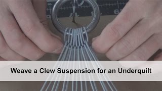 DIY Weave a Clew Suspension for an Underquilt [upl. by Adnac]