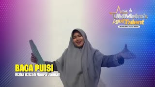 BACA PUISI Rizka Azizah Naura Jannah [upl. by Ruosnam155]