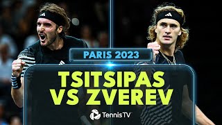 Stefanos Tsitsipas vs Alexander Zverev Highlights  Paris 2023 [upl. by Byram]