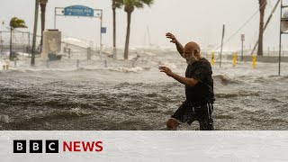 Storm Helene Deadly floods spread to more US states  BBC News [upl. by Sabu813]