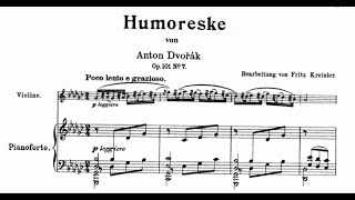 Dvořák Humoresque No 7 in GFlat Major Arr Kreisler for Violin amp Piano [upl. by Herod]