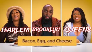 New Yorkers Try Each Others Bacon Egg and Cheese  REACTION [upl. by Airotkiv]