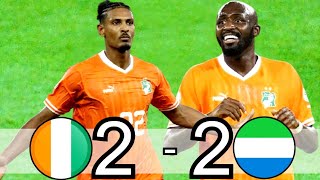 Cote DIvoire vs Sierra LeoneIvory Coast vs Sierra Leone All GoalsampHighlights AFCON 2021 [upl. by Schwing531]