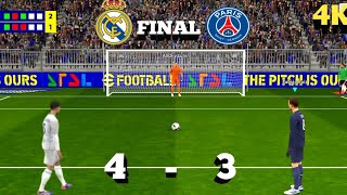 PARIS VS REAL MADRID FINAL PENALTY SHOT OUT 2025 efootball subscribe 100kviewers 100ksubcribers [upl. by Eckel]