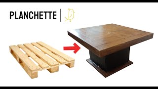 Comment faire une table basse en bois de palette 12 Projet du dimanche 10 [upl. by Idham]