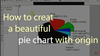 Pie Chart plotting and fitting in origin 2019 [upl. by Seymour321]