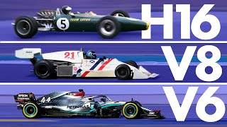 The Incredible Evolution of Formula 1 Engines  Track Evolution [upl. by Ozkum123]