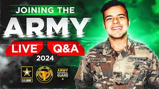 JOINING THE ARMY 2024  ASK YOUR QUESTIONS  LIVE QampA EP 01 [upl. by Aldred]