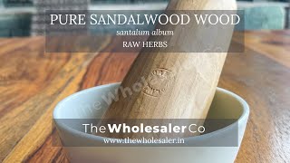 Pure Sandalwood Wood  Santalum Album  TheWholesalerCo [upl. by Akimit]