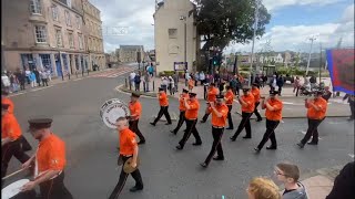 Prince of Orange Flute Band Provincial Grand Black chapter of Scotland parade Ayr 10thAugust 2024 [upl. by Ardnuassac]