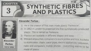 8th class  Physical science  3Synthetic Fibres and Plastics lesson  question and answers [upl. by Ailimac]