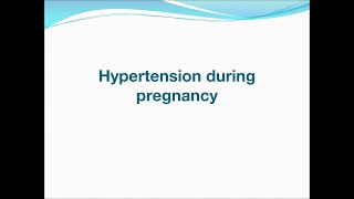 Hypertensive disorders in pregnancy [upl. by Humo167]