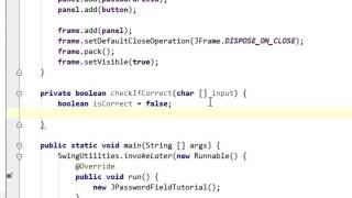 Java swing GUI tutorial 23 JPasswordField [upl. by Oznohpla59]